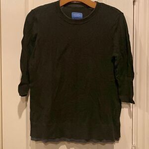 Simply Vera Wang Women's Two-Tone 3/4th Sleeve Cotton Top Size Medium NWOT
